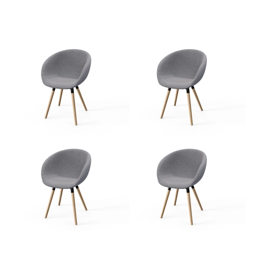 Krzesło KR-502 Ruby Kolory Tkanina Abriamo 07 Boucle Design Italia 2025-2030